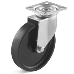 Roata poliamida, seria LIGHT, carcasa pivotanta, WLL=60 kg, D=100 mm