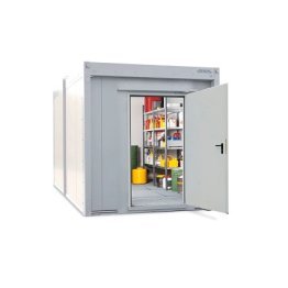 Container antifoc WFP-M 14 pentru depozitare recipiente mici si butoaie de 200 litri