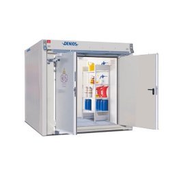 Container antifoc WFP-X 6 pentru depozitare recipiente mici si butoaie de 200 litri