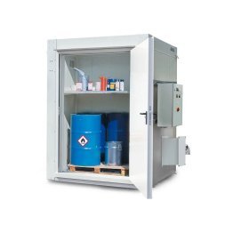 Container antifoc RFP 115-2 pentru depozitare recipiente mici, butoaie de 200 litri si IBC-uri