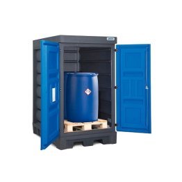 Dulap PolySafe DL depozitare butoaie 200 litri cu usi batante