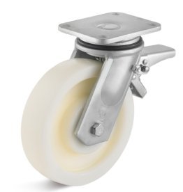 Roata poliamida, seria HB-PAH, carcasa pivotanta cu frana, WLL=1500 kg, D=250 mm