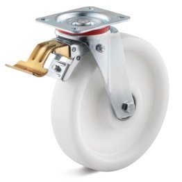 Roata poliamida, seria IM-PAM, carcasa pivotanta cu frana, WLL=700 kg, D=250 mm