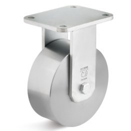 Roata din otel, rulment cu bila, carcasa fixa, WLL=800 kg, D=130 mm