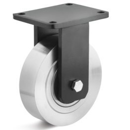 Roata din otel, rulment cu bila, carcasa fixa HEAVY DUTY, WLL=1750 kg, D=125 mm