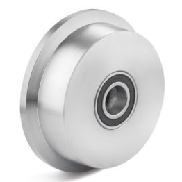 Roata din otel buza de bandaj, rulment cu bila, WLL=1800 kg, D=150 mm