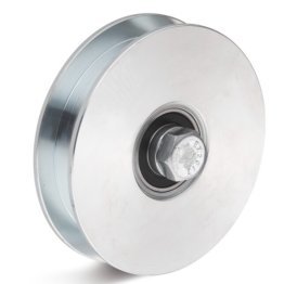 Roata rulare otel canelura dreapta, rulment dublu, WLL=575 kg, D=157 mm