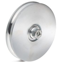 Roata rulare otel canelura semirotunda cu ungere, rulment, WLL=750 kg, D=197 mm