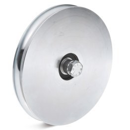Roata rulare otel canelura forma V, rulment cu bila, WLL=500 kg, D=120 mm