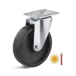 Roata duroplast termorezistent, carcasa pivotanta, WLL=150 kg, D=125 mm