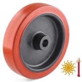 Roata cauciuc siliconic termorezistent, WLL=220 kg, D=200 mm