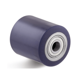 Rola ghidaj poliuretan elastic, diametru trecere 25mm, WLL=700 kg, D=82 mm