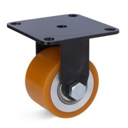 Roata poliuretan, janta otel, carcasa fixa, WLL=400 kg, D=65 mm