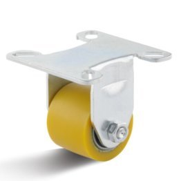 Roata utilaj poliuretan, rulment, carcasa fixa, WLL=100kg, D=35mm