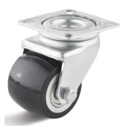 Roata showbiz din poliuretan, carcasa pivotanta, WLL=100 kg, D=50 mm