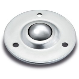Rola de transfer cu flansa, carcasa INOX, bila INOX, WLL=55 kg