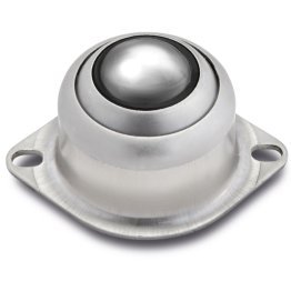 Rola de transfer cu flansa inferioara si etansare bila, carcasa INOX, bila INOX, WLL=100 kg