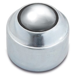 Rola de transfer cu prindere prin presare, carcasa tabla otel zincat, bila otel, WLL=100 kg