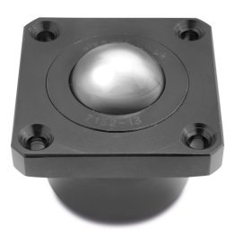 Rola de transfer Heavy Duty flansa superioara, carcasa din otel calit, bila otel, WLL=135 kg