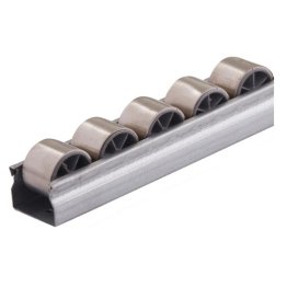 Sina de rulare cu rotite cu bandaj INOX, T=50 mm