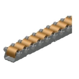 Sina rulare MINI role metalice HEAVY DUTY RU-26ST-ZVU-HG60, L=2000 mm