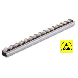 Sina de rulare cu rotite bandaj INOX ESD RU-NBIHL-XL, T=33 mm