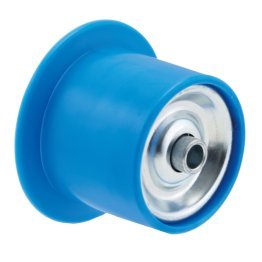 Rola cu guler din otel zincat cu bandaj plastic sina de rulare, D=54 mm, WLL=40 kg