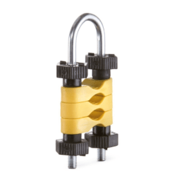 Cleme fixare cablu Ø8 - Ø18 mm cu etrier sistem C transport energie 1 trecere