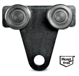 Carucior transport cu ochet sina C din INOX H30