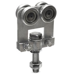 Carucior transport cu tija filetata varianta scurta sina C otel zincat H30