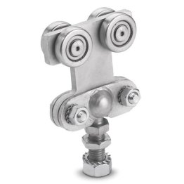 Carucior transport tija filetata articulata cu bila sina C otel zincat H60