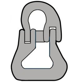 Element de legatura KE sistem de ridicare cu chingi, WLL=8.000 kg