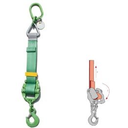 Sistem ridicare chinga cu 1 brat cu lungime reglabila, WLL=2000 kg, L1=3000 mm
