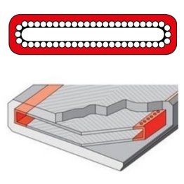 Protectie antitaiere chingi textile circulare SF-2 latime protectie=190 mm