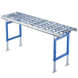 Conveior gravitational Light Duty cu rotite din metal, lungime 1000 mm
