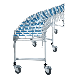 Conveior gravitational extensibil cu rotite din metal, latime efectiva 500 mm