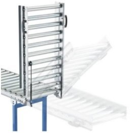 Usa rabatabila cu arcuri cu gaz conveior gravitational LIGHT DUTY, latime 500 mm