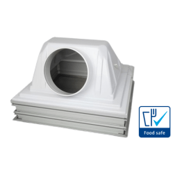 Racord exhaustare tavan filtru VILEDON 380x380x355 mm