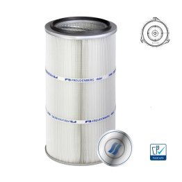 Cartus filtrant pentru praf viledon LP Pro montare Twist&Fix cu carlige debit 100 m³/h