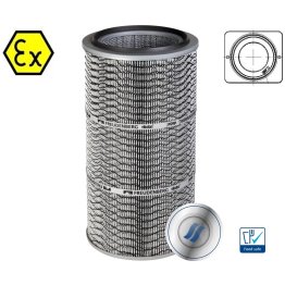 Cartus filtrant pentru praf ATEX viledon LP Pro AX montare cu flansa debit 1300 m³/h