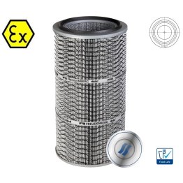 Cartus filtrant pentru praf ATEX viledon LP Pro AX montare DIN gaura centrala debit 670 m³/h