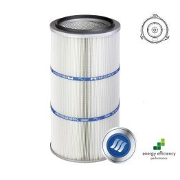 Cartus filtrant pentru praf viledon LP Complete montare Twist&Fix cu carlige debit 260 m³/h