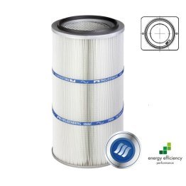 Cartus filtrant pentru praf viledon LP Complete montare cu flansa debit 1200 m³/h