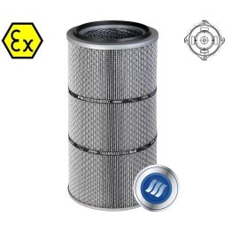 Cartus filtrant pentru praf ATEX viledon LP Complete AX montare Twist&Fix cu carlige debit 600 m³/h