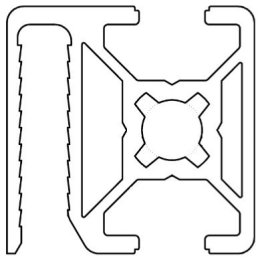 Profil aluminiu standard industrial 30x30 Seria 2, Sistem 30 Canal 8, Profil special SG30