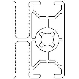 Profil aluminiu standard industrial 30x45 Seria 2, Sistem 30 Canal 8, Profil special SG40