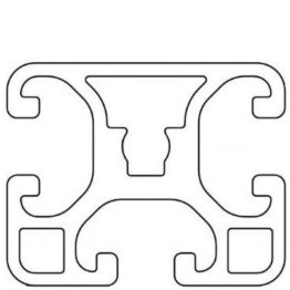 Profil aluminiu compatibil ITEM 40x32 Sistem 40 LIGHT Canal 8