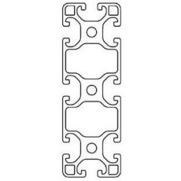 Profil aluminiu compatibil ITEM 40x120 Sistem 40 LIGHT canal 8
