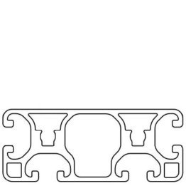 Profil aluminiu compatibil ITEM 80x32 Sistem 40 LIGHT Canal 8