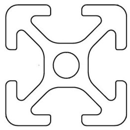 Profil aluminiu compatibil ITEM 20x20 Sistem 20 canal 5, Lungime 6000mm